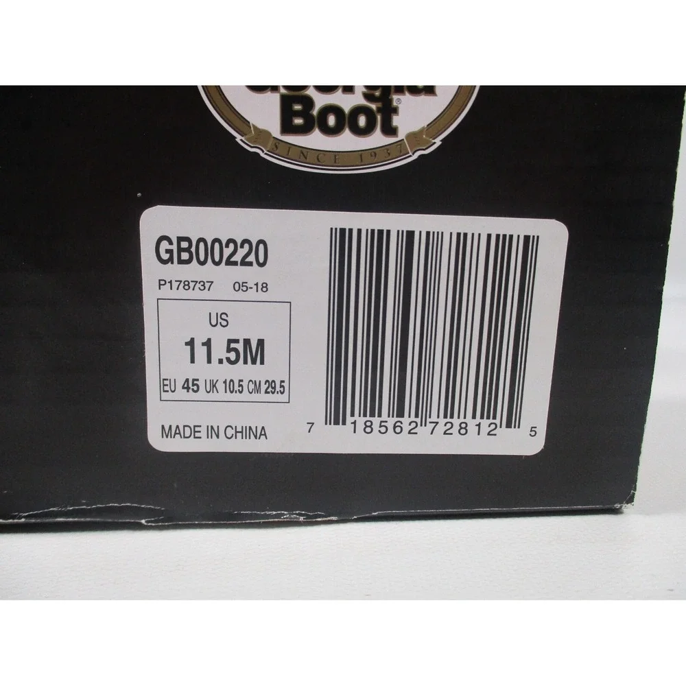 Georgia Boot ReFLX Shoes Men's 11.5‎ Black Composite Toe Work Slip Resistant NEW